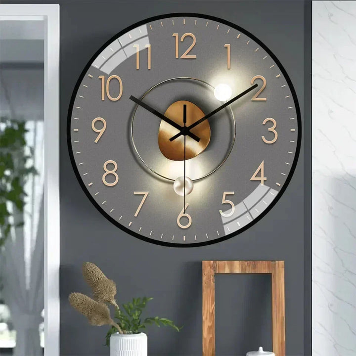 Designerski zegar ścienny, ozdoba wnętrza, z cichym mechanizmem, pasuje do każdego domu.