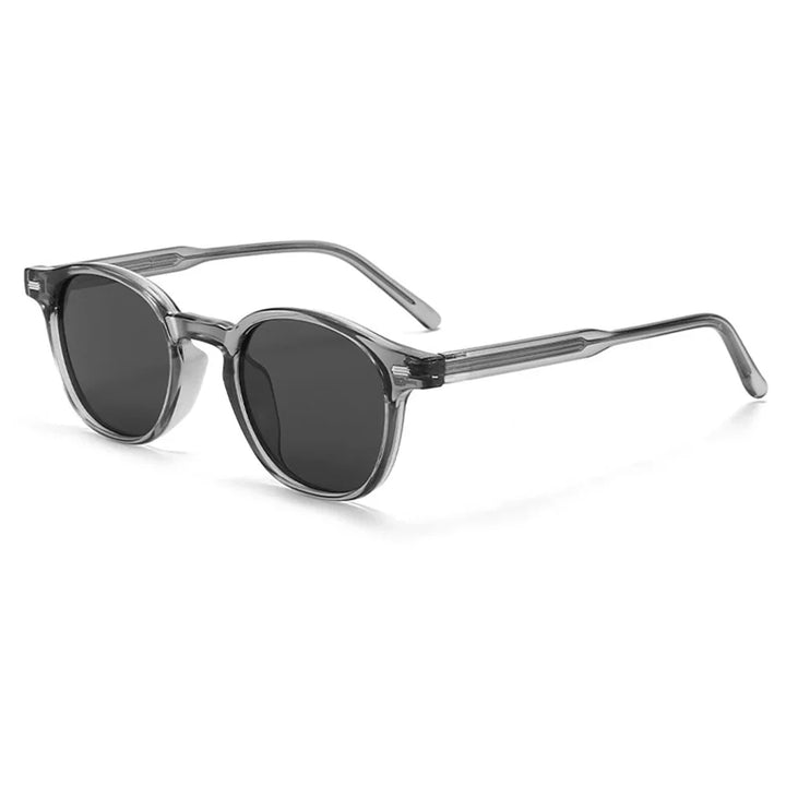 Eleganckie męskie okulary okrągłe z polaryzacją i filtrem UV. Niezbędne przeciwsłoneczne akcesoria na lato.