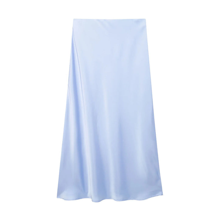 Spódnica damska midi A-line, wysoki stan, rozkloszowany krój. Komfortowa i elegancka, świetna na wiele okazji.