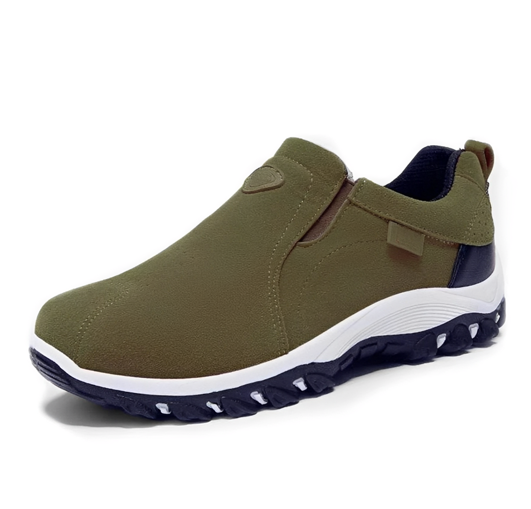 Solidne męskie buty turystyczne, idealne na outdoor i długie spacery. Wytrzymałe obuwie sportowe.
