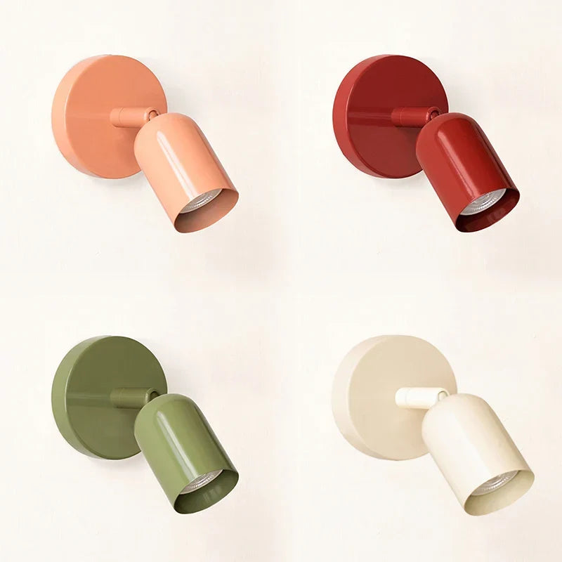 Lampa ścienna Macaron, nowoczesne oświetlenie LED, minimalistyczny design skandynawski, dekoracyjna.