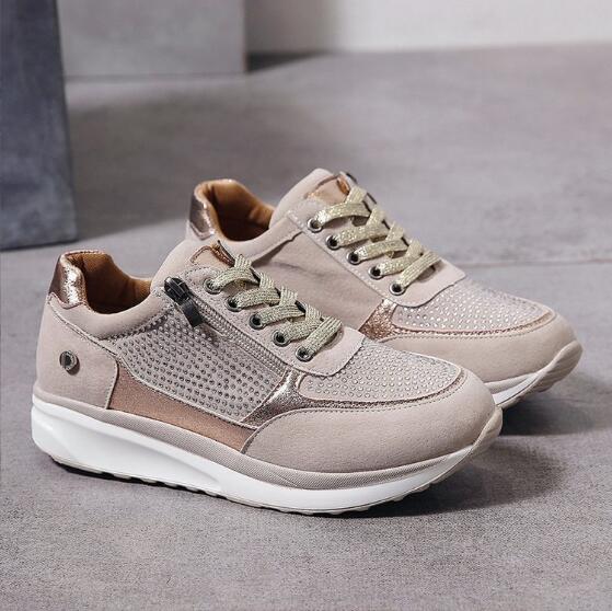 Damskie sneakersy na platformie, idealne na co dzień, z wygodną amortyzacją i sportowym, modnym designem.