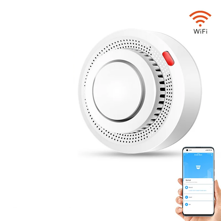 Czujnik dymu WiFi i aplikacja Smart Life. Zdalne monitorowanie bezpieczeństwa domu. Alarm 85dB.