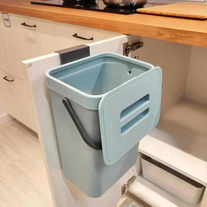 Cichy kosz na śmieci Nova 3L/5L z uszczelnioną pokrywą, idealny do kuchni. Zestaw 1+1 GRATIS dla higieny.