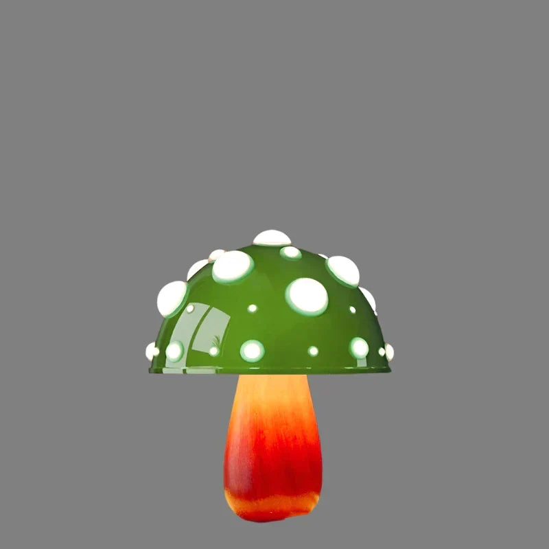 Funkcjonalna lampa LED Grzybek. Przenośne oświetlenie stołowe z ładowaniem USB.