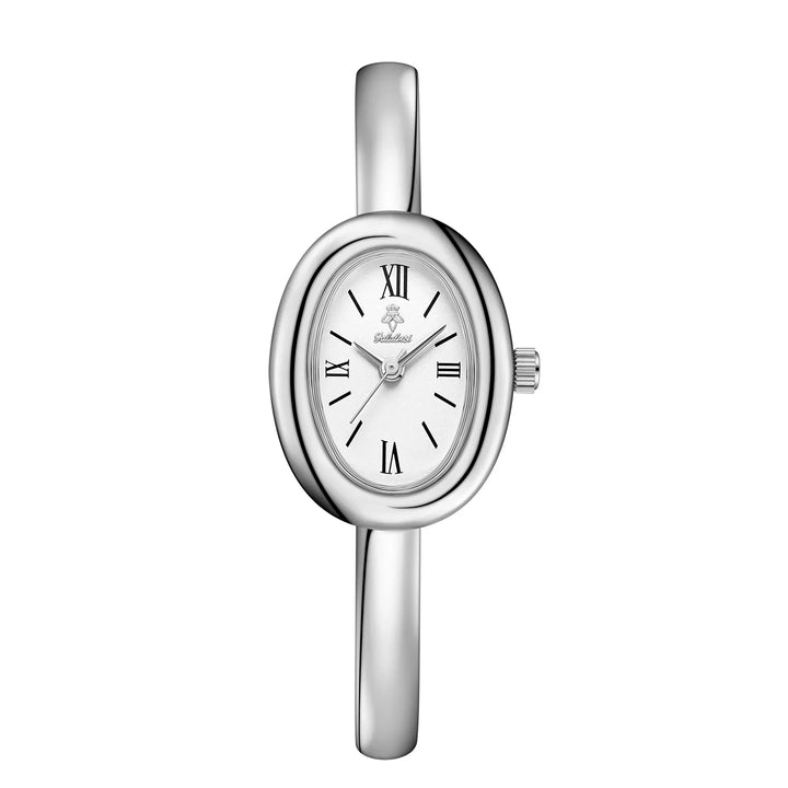 Złoty zegarek damski elegancki, minimalistyczny design, modny dodatek dla niej.