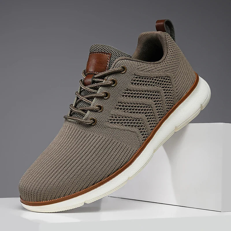 Męskie sneakersy sznurowane, modne i wygodne. Efektowna tekstura, idealne do codziennych stylizacji.
