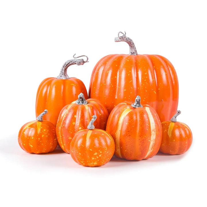 Kolekcja sztucznych dyń piankowych na jesień, Halloween, Święto Dziękczynienia i sezonowe dekoracje domu.