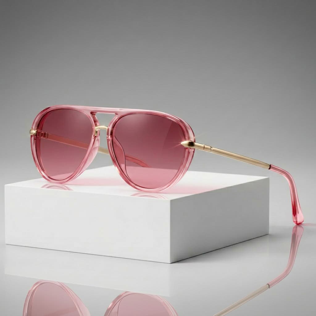 Okulary przeciwsłoneczne aviator unisex. Gradientowe soczewki zapewniające ochronę UV i modny wygląd retro.