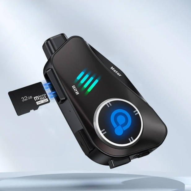 Funkcjonalny kask motocyklowy z Bluetooth, kamerą 1080P HD i rejestratorem, idealny dla motocyklistów.