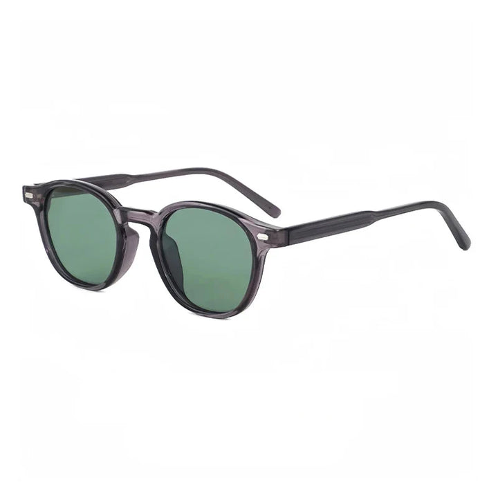 Stylowe męskie okulary przeciwsłoneczne okrągłe, z polaryzacją i pełną ochroną UV. Must-have na lato.