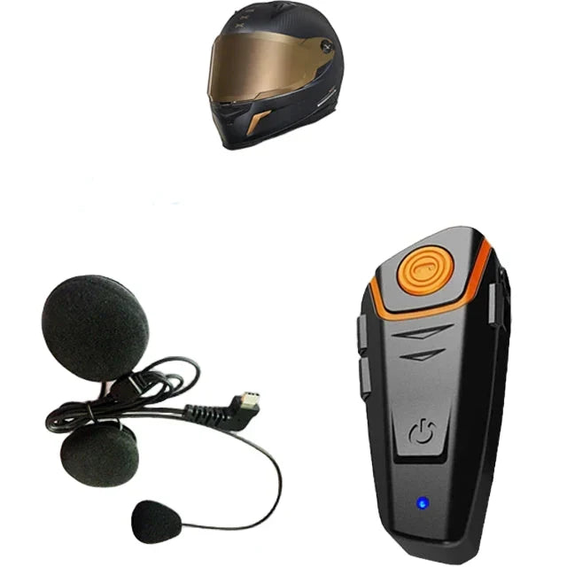 Bezprzewodowy interkom motocyklowy RoadLink. Wodoodporny, Bluetooth, FM, do komunikacji podczas podróży.