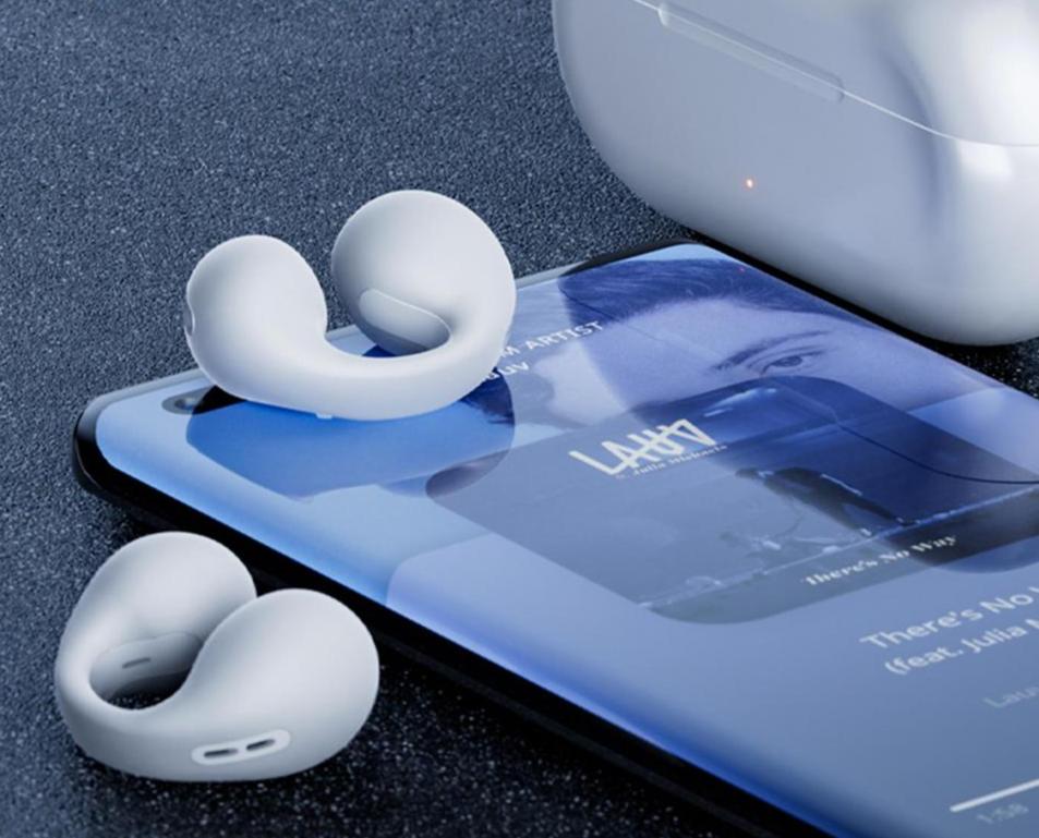 Kompaktowe słuchawki Bluetooth, bezprzewodowe, z redukcją szumów, idealne do podróży i codziennego użytku.