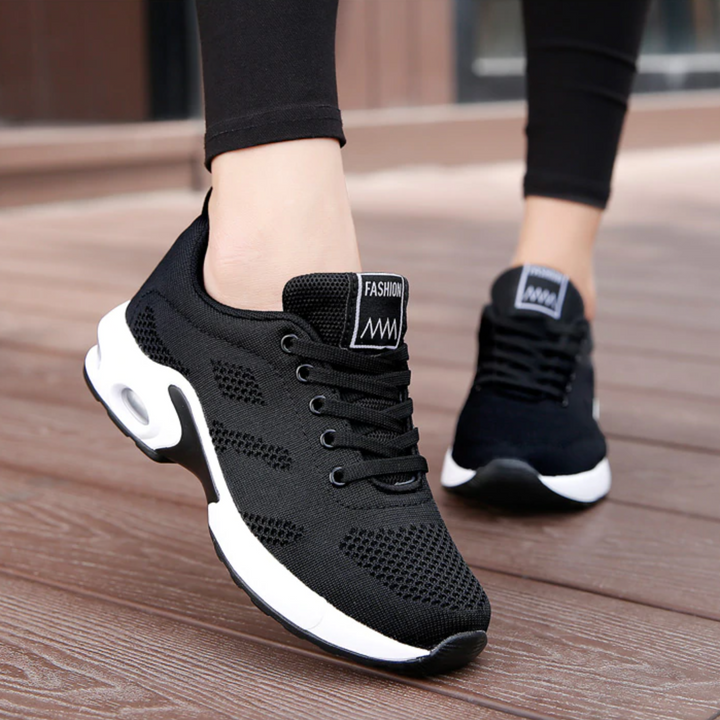 Stylowe, lekkie buty sportowe damskie, różowe, z amortyzacją na każdy dzień.