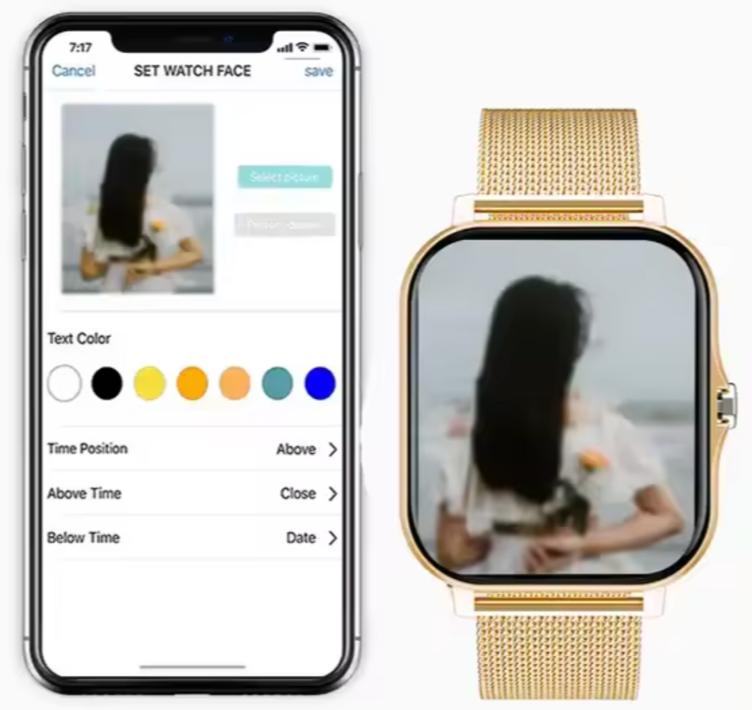 Nowy smartwatch damski, stylowy zegarek z funkcjami fitness, monitor zdrowia i alerty powiadomień.