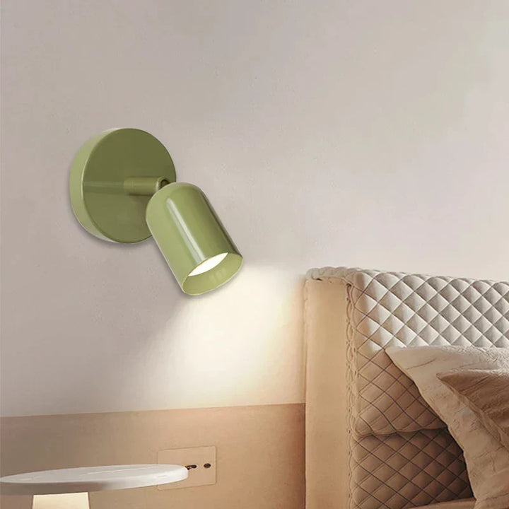 Kolorowa lampa ścienna Macaron, stylowe oświetlenie dekoracyjne LED, idealne do sypialni i salonu.