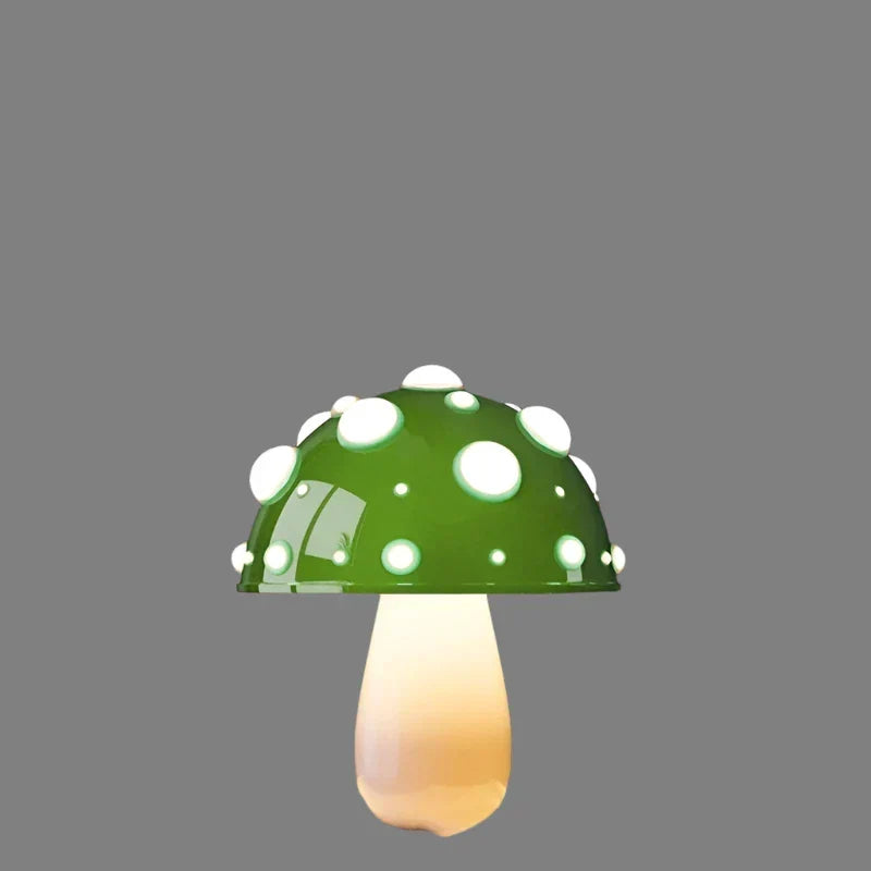 Stylowa lampa stołowa LED Grzybek. Energooszczędne światło i ładowanie USB dla Twojego wnętrza.