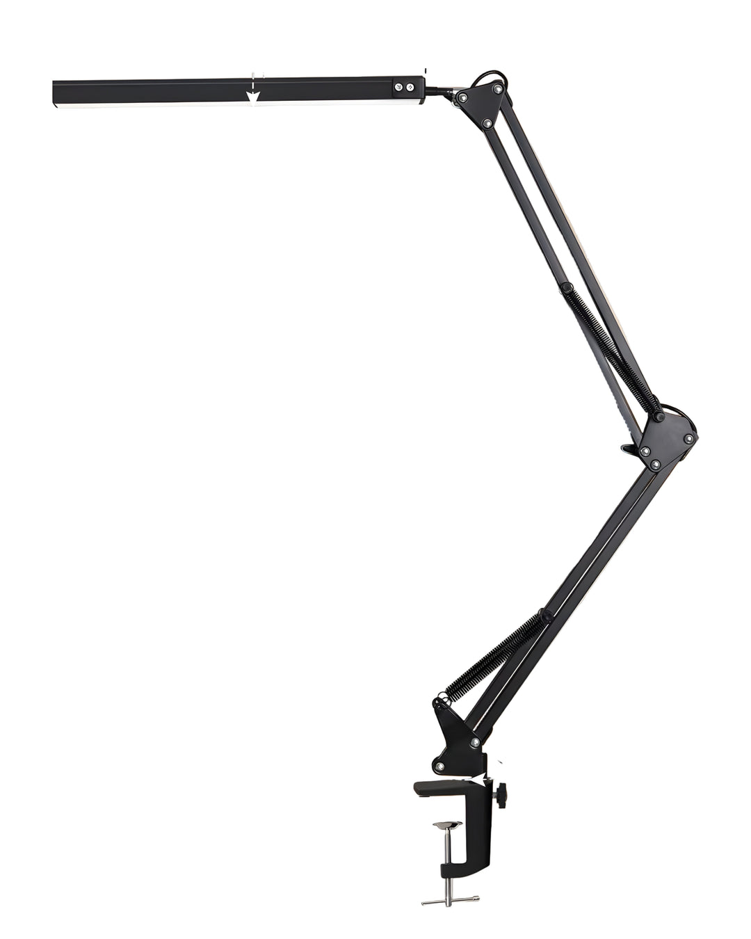Nowoczesna lampa biurkowa LED, regulowana, 5 trybów światła, 11 jasności. Idealna do pracy, nauki w biurze.