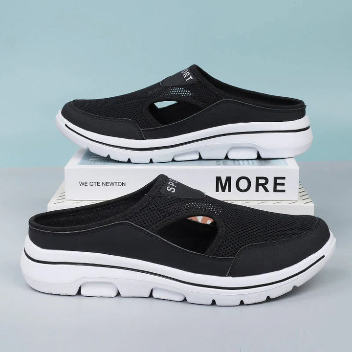 Nowoczesne, lekkie damskie obuwie wsuwane w stylu casual. Ortopedyczne buty dla wygody przez cały dzień.