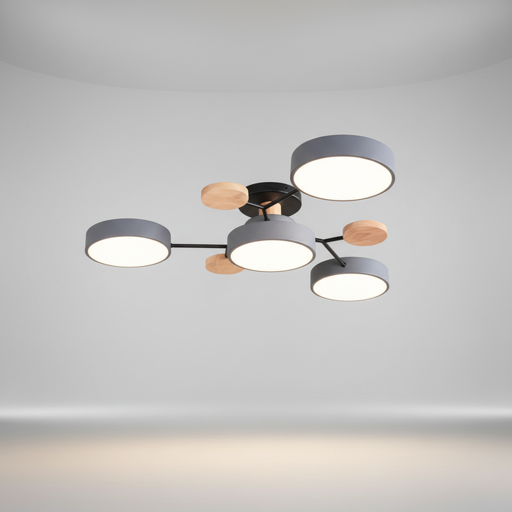 Energooszczędna lampa sufitowa LED SkandiGlow. Skandynawska, designerska lampa z ciepłym i przyjemnym światłem.