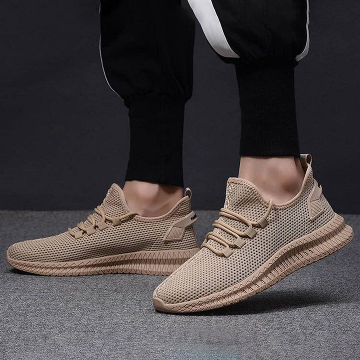 Oddychające sneakersy męskie sportowe. Siatkowe buty na lato, idealne do biegania i codziennych aktywności.