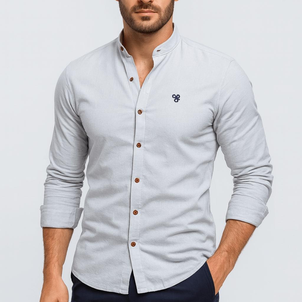 Wyrafinowana męska koszula elegancka, slim fit. Idealna do biura i na specjalne okazje.