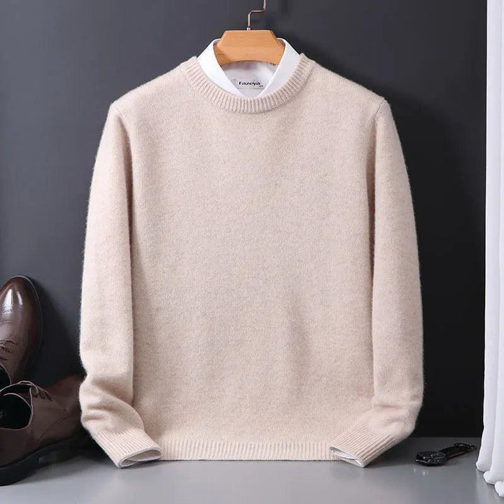 Ciepły, elegancki sweter damski z czystego kaszmiru, idealny na zimę, luksusowa i miękka dzianina dla komfortu.
