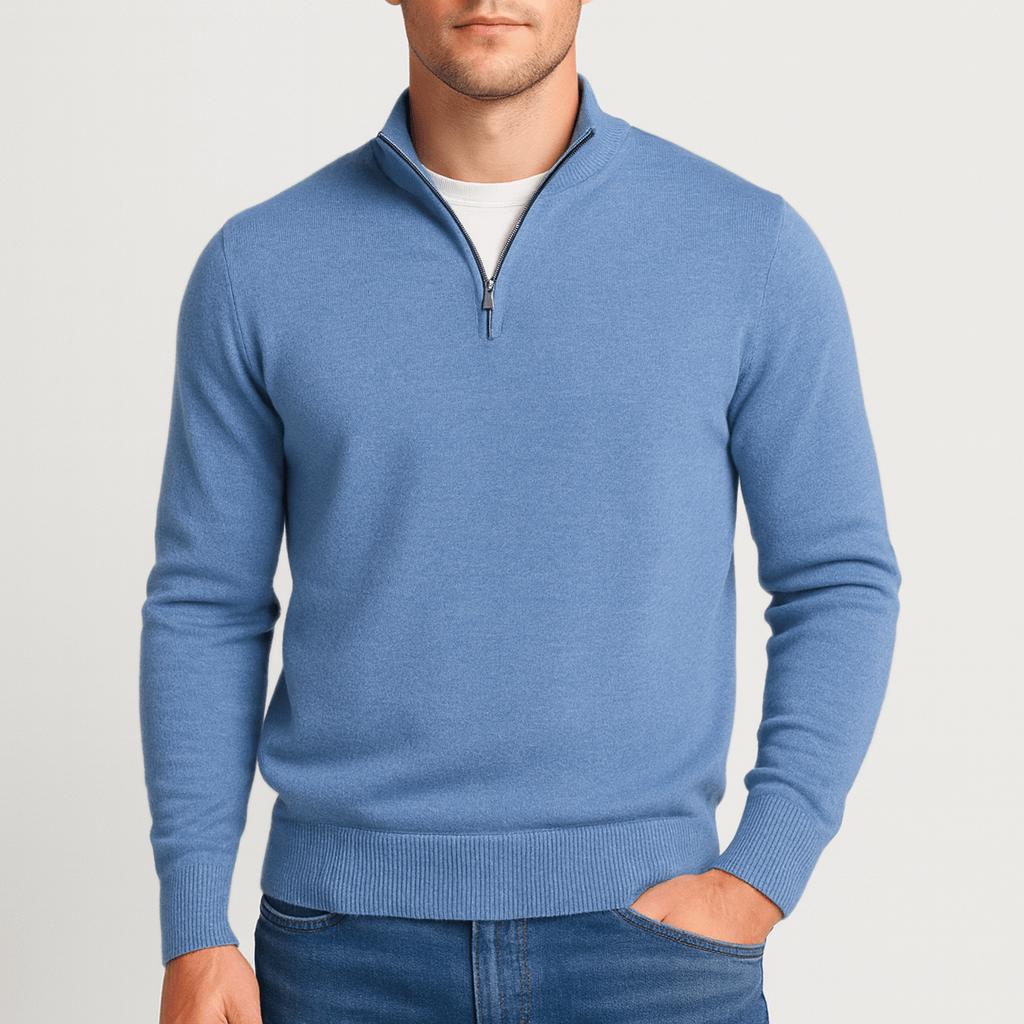 Męski sweter V-neck z czystej wełny merino. Klasyczny design, maksymalny komfort i naturalna miękkość.