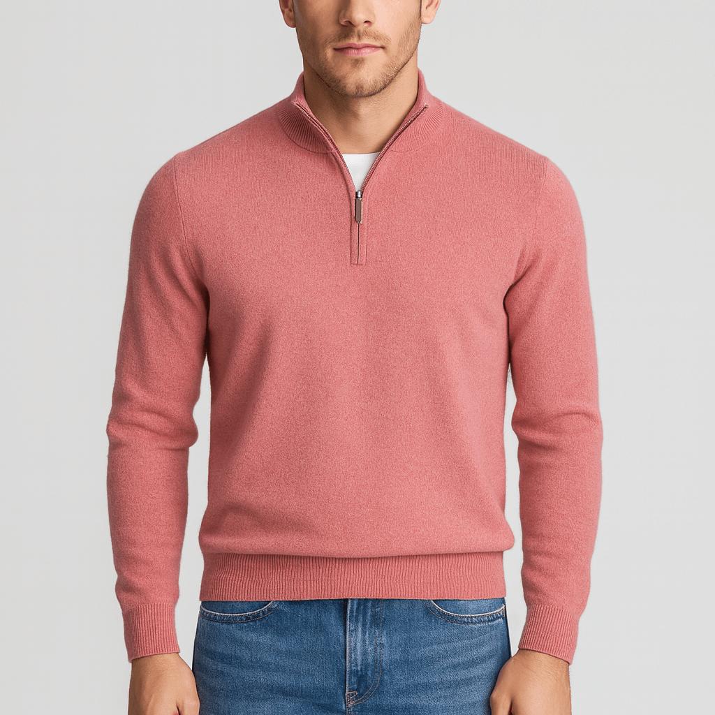 Męski sweter V-neck z wełny merino zapewniający komfort i ciepło. Niezbędny element jesiennej garderoby.