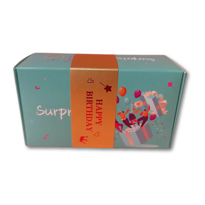 Spersonalizowany box niespodzianka HeartPop DIY, kreatywny upominek na urodziny lub święta.