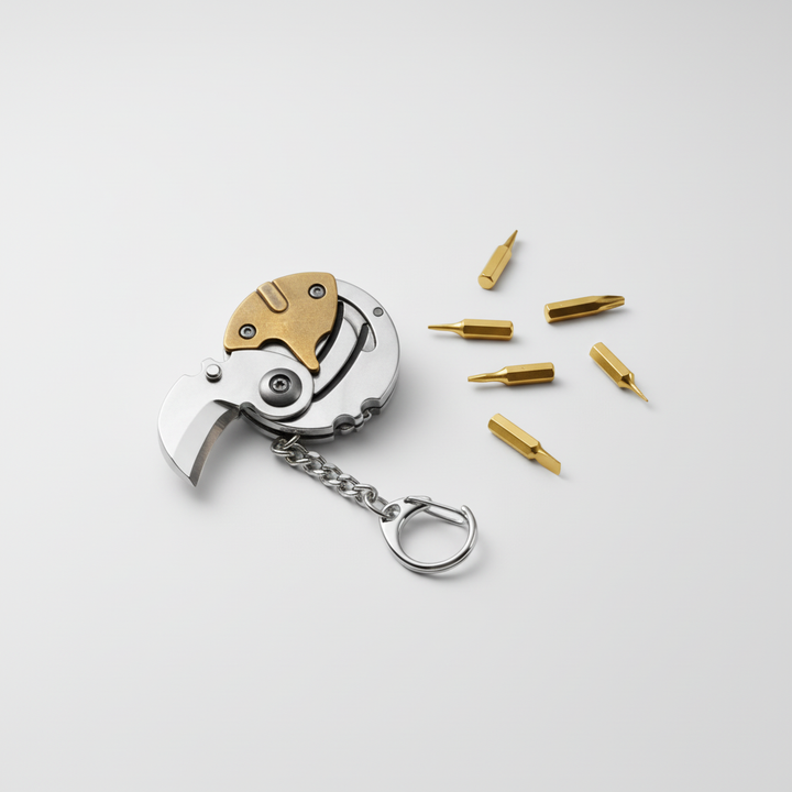 Wszechstronne narzędzie wielofunkcyjne EveryCarry do kluczy. Wytrzymały multitool ze stali nierdzewnej.