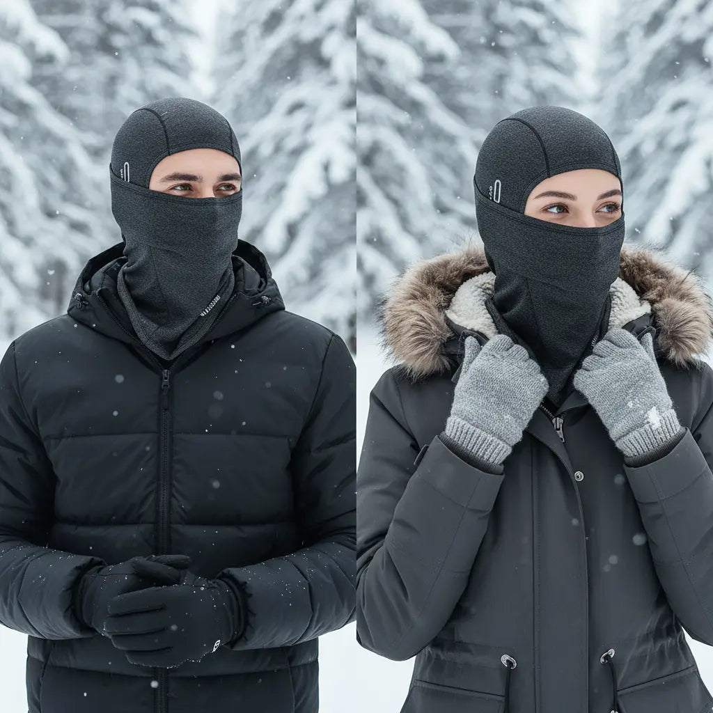 Unisex zimowa czapka sportowa FleeceGuard, idealna na narty, bieganie i zimowe aktywności.