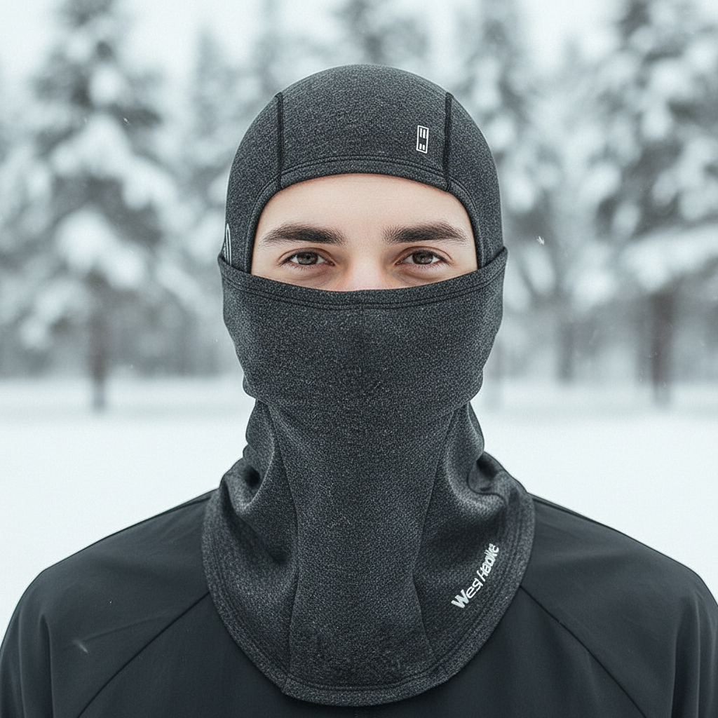 Ciepła czapka zimowa unisex FleeceGuard z ochroną przed wiatrem i chłodem, idealna do sportów zimowych.