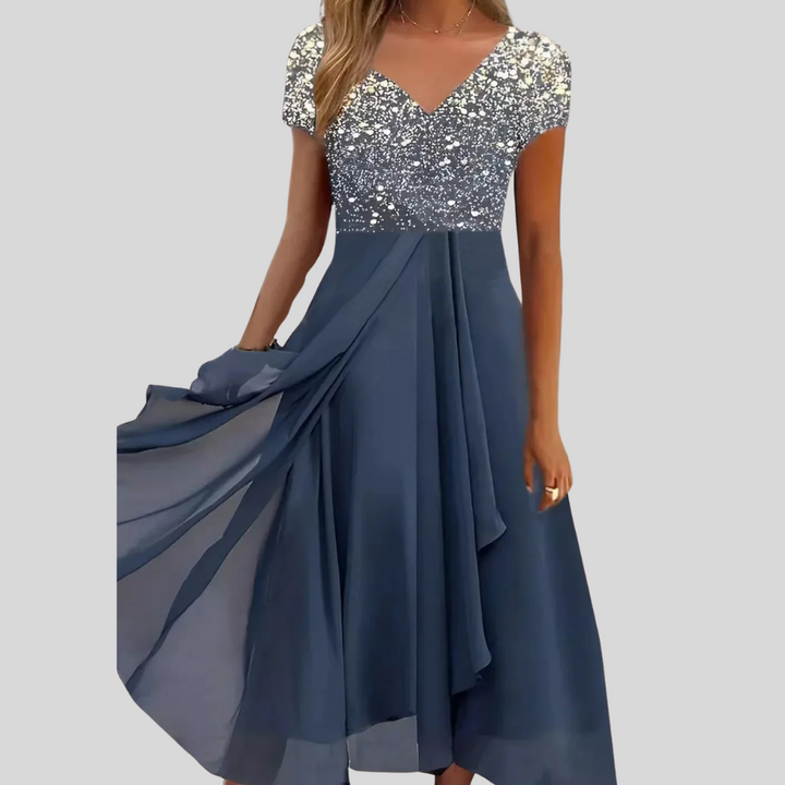 Modna sukienka damska New4, elegancka sukienka wieczorowa lub dzienna. Podkreśla styl i komfort.