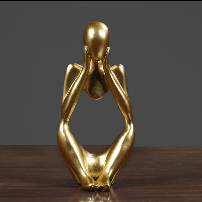 Rzeźba minimalistyczna "Myśliciel", elegancka dekoracja do współczesnego wnętrza.