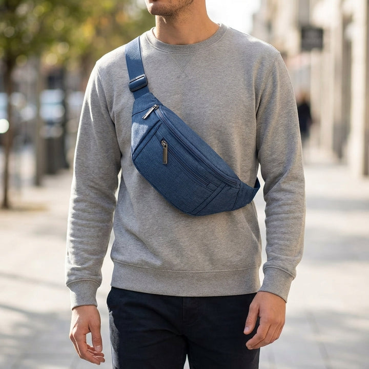 Regulowana torba na ramię GoSling unisex. Funkcjonalna nerka crossbody, idealna do miasta i podróży, na akcesoria.