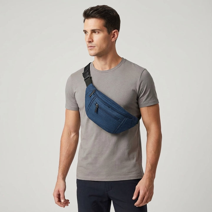 Praktyczna torba podróżna GoSling, regulowana nerka crossbody. Uniwersalna saszetka na ramię, bezpieczne przechowywanie drobiazgów.