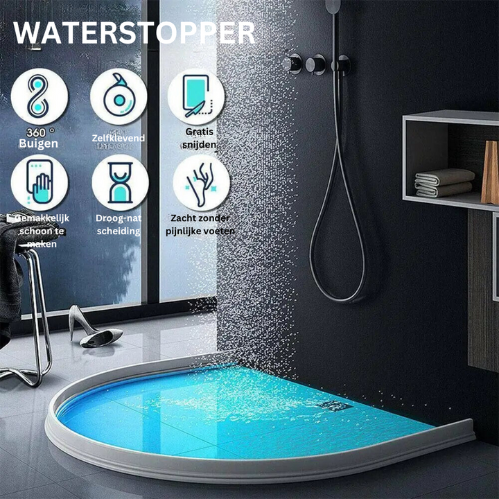 Samoprzylepny uszczelniacz WaterStopper do wanny, prysznica i zlewu. Wodoodporna ochrona.