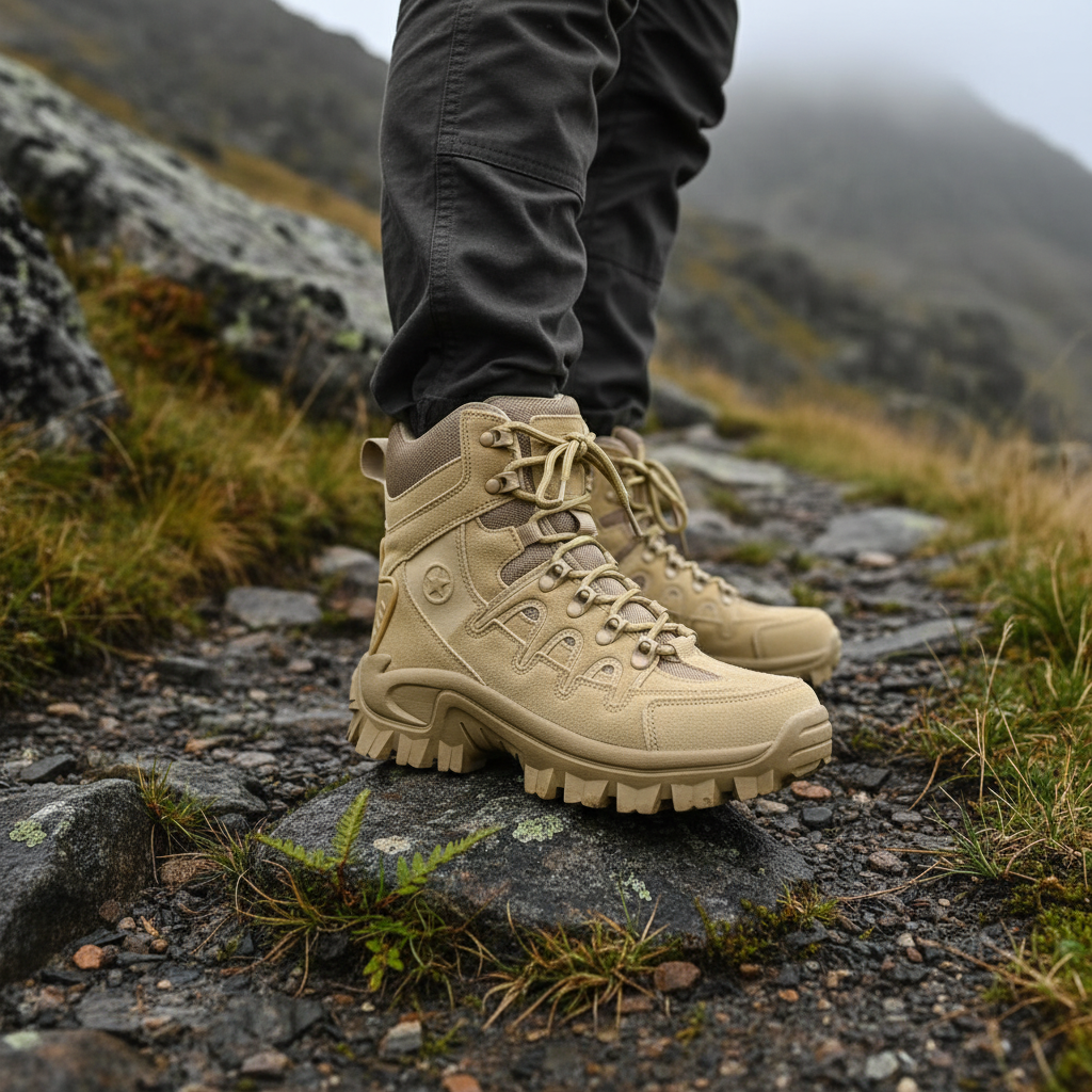 Męskie buty taktyczne Scott, wodoodporne, idealne do trekkingu i outdooru, wytrzymałe na każdą pogodę.