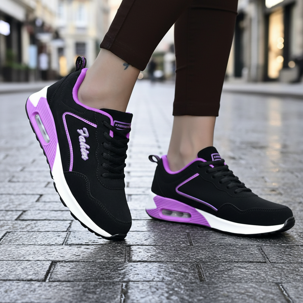 Damskie wodoodporne buty. Lekkie, komfortowe sneakersy idealne na deszczową pogodę i codzienne spacery.