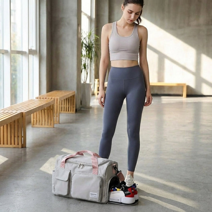Wodoodporna torba podróżna Travellea z nylonu. Idealna na siłownię, weekendowy wyjazd, unisex, duża pojemność.