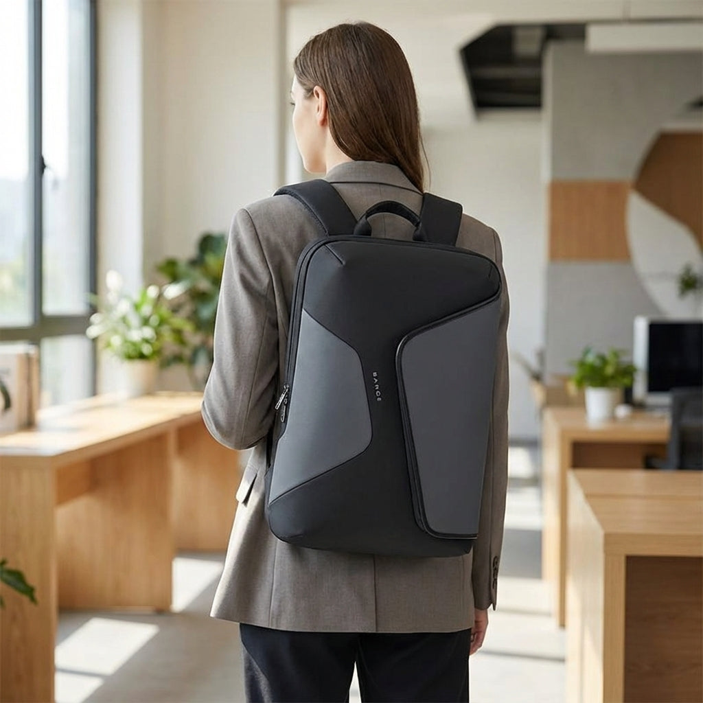 Wodoodporny plecak biznesowy FluxPack z USB, idealny na laptopa, uniseks.