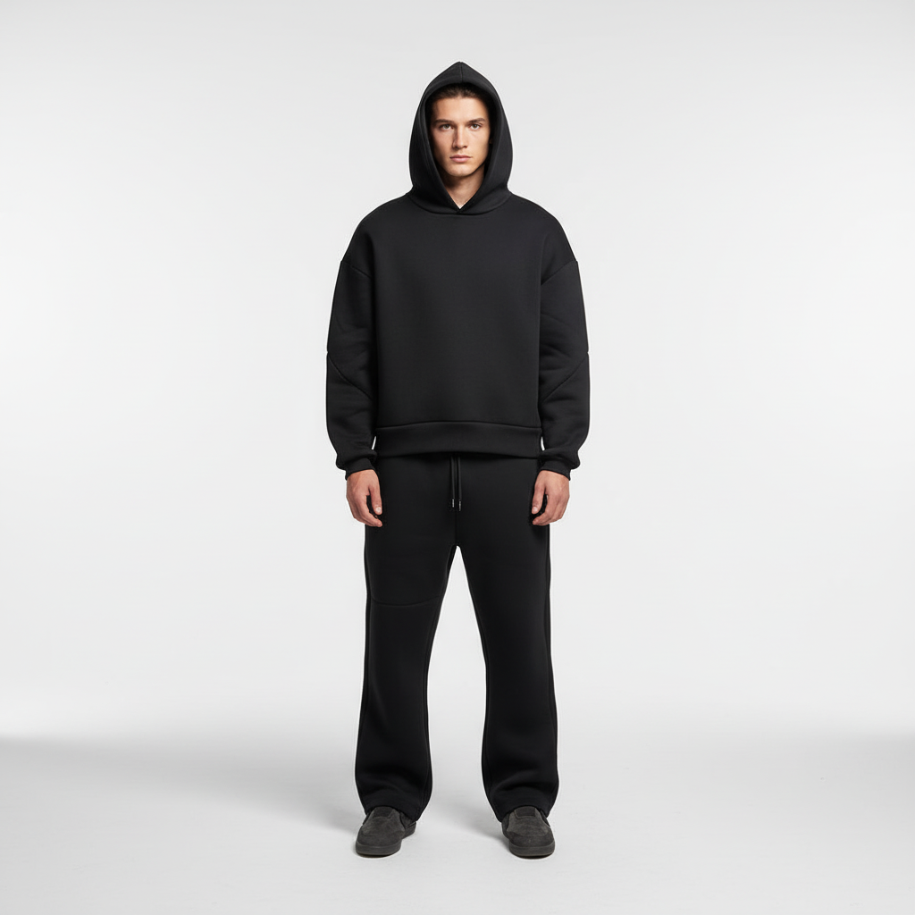 Bluza męska oversize Samuel i pasujące spodnie dresowe, tworzące wygodny komplet sportowy.