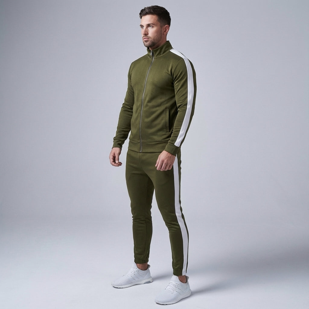 Męski dres sportowy Austin z oddychającego poliestru. Idealny komplet treningowy o nowoczesnym designie.