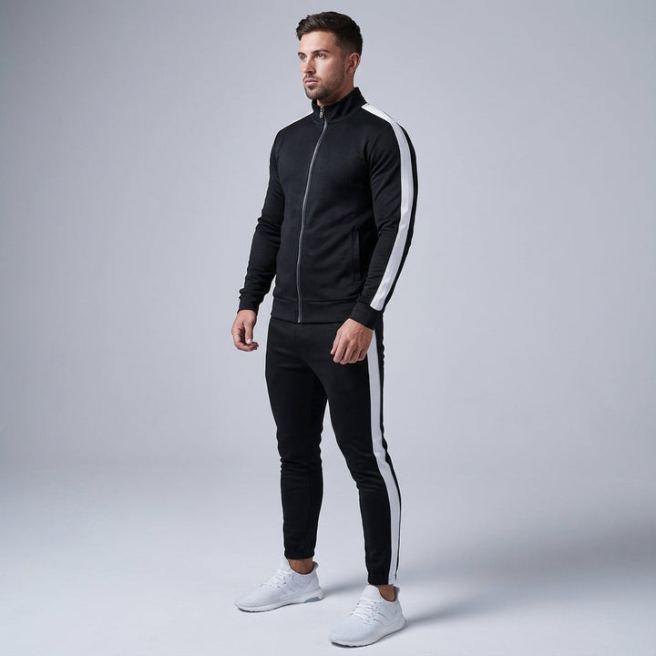 Wszechstronny męski dres Austin z poliestru, komfortowy komplet sportowy do treningu i relaksu.