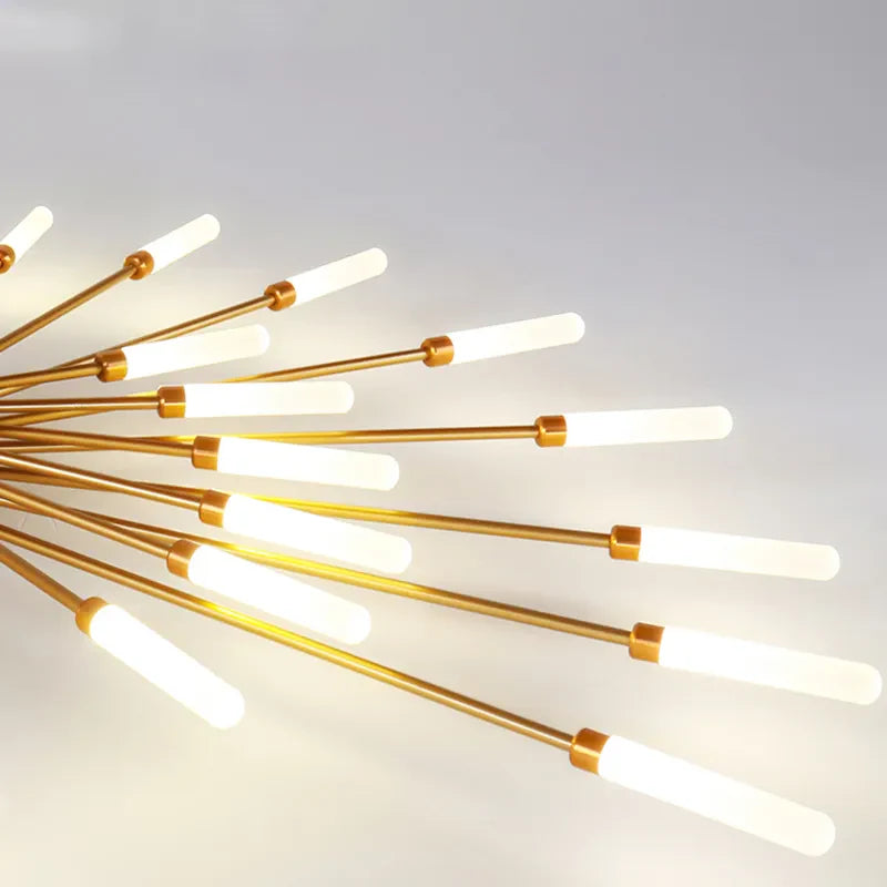 Sufitowy żyrandol LED do jadalni, designerski. Konfigurowalne, nowoczesne światło.