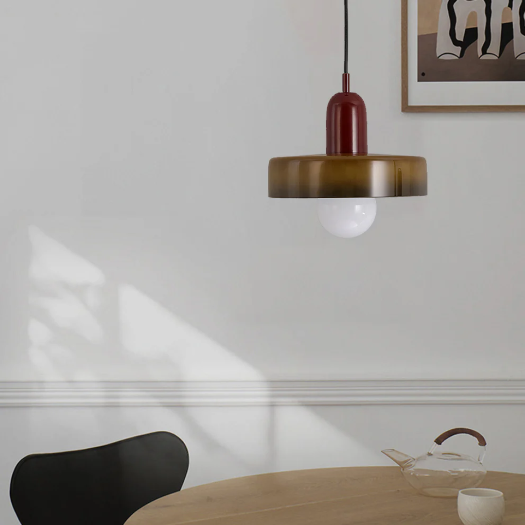 Designerska lampa wisząca LED GloboLuxe, do nowoczesnych wnętrz, szklana.