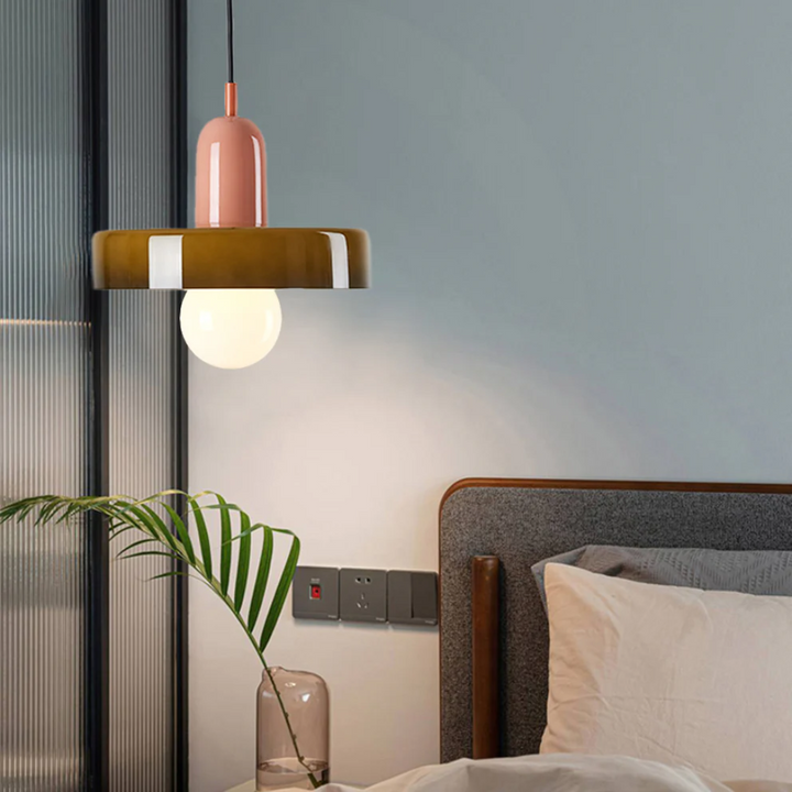 Szklana lampa LED GloboLuxe, nowoczesne oświetlenie, designerska, wisząca.