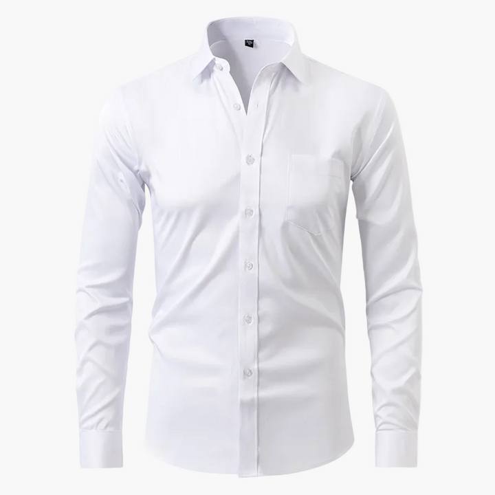 Męska koszula smart casual slim fit, całoroczna. Elegancka, odporna na zagniecenia, do biura.