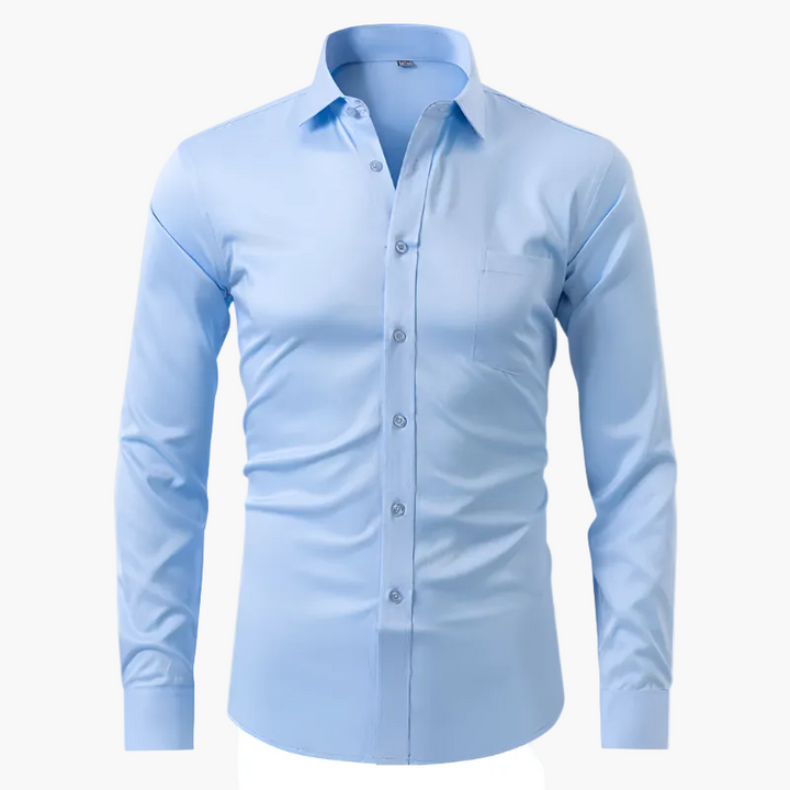 Męska koszula biznesowa slim fit, elegancka i dopasowana. Idealna do biura, odporna na zagniecenia.